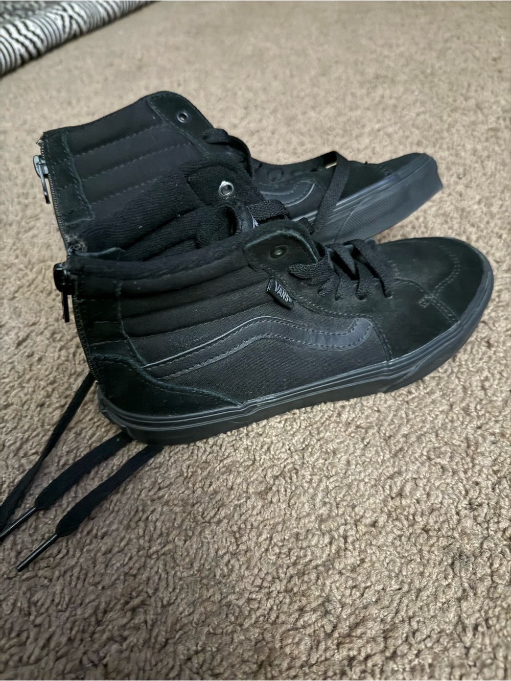 Vans All-Black High-Top Skate Sneakers